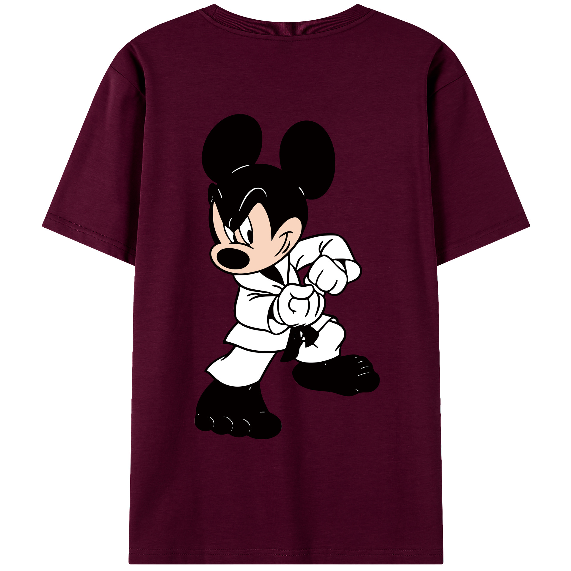 （画像用） ミッキーマウス Mickey Mouse レディース半袖Tシャツ(バックプリント)